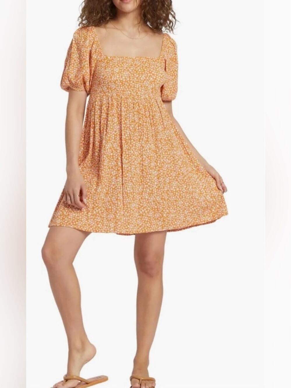 Billabong Lil Dreamer Mini Dress Floral Size Large
